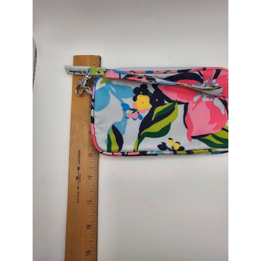 Vera Bradley Floral Wristlet Wallet Zip Case Multicolor Small Pouch - Picture 5 of 6